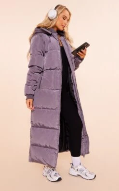 PRETTYLITTLETHING Charcoal Maxi Hooded Puffer Coat Charcoal -Prettylittlething 5e727fdc2244569feb37ed899beec826cfd322a5 cng5201 3