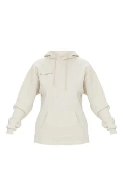 PRETTYLITTLETHING Logo Sand Est 2012 Oversized Fit Hoodie Sand -Prettylittlething 5ed56b14ef470e241c5edd1e6012fdc265b6c1dc CMT8546 5