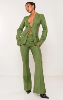 Prettylittlething Olive Tailored Woven Fitted Blazer Olive -Prettylittlething 60a677591dd5defd39d998ad3e302e1070590a61 cnh4820 3