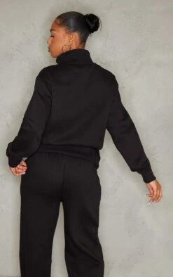 Prettylittlething Black Seam Detail Zip Through Track Top Black -Prettylittlething 624ea8bbc9662d8eb7bde37de1fd17a597546517 cnf7114 3