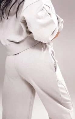 Prettylittlething Grey Premium Tonal Print Panelled Straight Leg Sweatpants Grey -Prettylittlething 634ff08e73a95e13c2f7d62dbaf439cd1fc10fc3 cnf8436 3