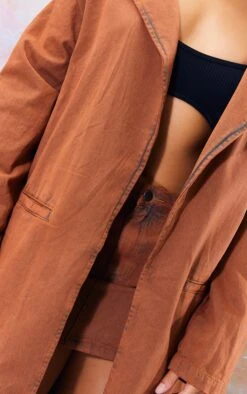 Prettylittlething Washed Brown Denim Maxi Coat Washed Brown -Prettylittlething 63feba13af16eb5969fef5477afcc1cb16c1be02 cnf4652 4
