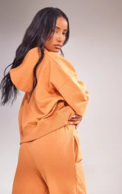 Prettylittlething Burnt Orange Premium Tonal Print Panelled Boxy Hoodie Burnt Orange -Prettylittlething 640aff80ec19aee32a3555486c6b42a6fcd647c2 cnf8439 2