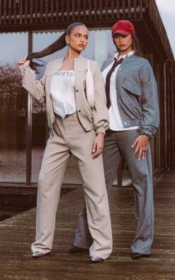 Prettylittlething Premium Charcoal Woven Elastic Hem Bomber Jacket Charcoal 9 Prettylittlething Premium Charcoal Woven Elastic Hem Bomber Jacket Charcoal -Prettylittlething 646b604ed53e3ef2fd38f96a04e19ee689d79080 CNH4373 4