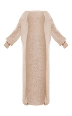 Prettylittlething Cream Extreme Chunky Knitted Slouchy Maxi Cardigan Cream -Prettylittlething 66481d7545d63191ca6973dfb4a8e8cb31563f7d cng3199 5