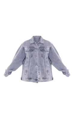 Prettylittlething Plus Washed Grey Oversized Boyfriend Denim Jacket Washed Grey -Prettylittlething 669adb77acdd4b6dd5fef0b60c0545d55d8030e2 cng5667 5