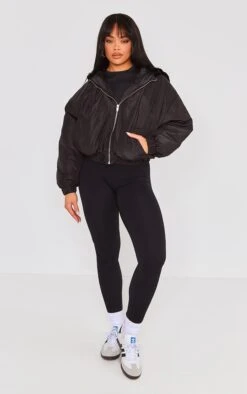 Prettylittlething Black Faux Fur Oversized Bomber Black -Prettylittlething 66f4313e891d7e5f5b4723478f21a1cc9b395f34 cnh4326 3