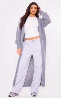 Prettylittlething Grey Extreme Chunky Knitted Slouchy Maxi Cardigan Grey -Prettylittlething 6710276b9d5fa3aa1c3f17671ec89ba0421fde6d cng3201 3