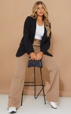 Prettylittlething Black Basic Single Breasted Defined Lapel Blazer Black -Prettylittlething 67c9710b9b5cb60e7353743f1b41ef6b25b63a0b cmw5086 3