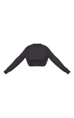 Prettylittlething Black Basic Crew Neck Crop Knit Sweater Black -Prettylittlething 6afc74e4e11d966a99c1e5c6e95b5d14ce8940d6 cmn4697 5