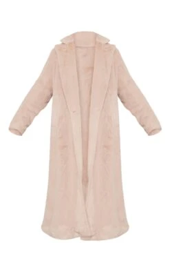 Prettylittlething Beige Premium Soft Faux Fur Tailored Maxi Coat Beige -Prettylittlething 6e2b71dc83b66b8876c61a813b679167ed9da480 cng6096 5
