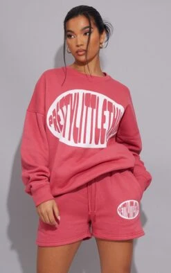 Dark Rose Prettylittlething Printed Sweat Short Dark Rose -Prettylittlething 6eaeeb0498fd9f1489bb594fecd397d879d09302 cmw7077 4