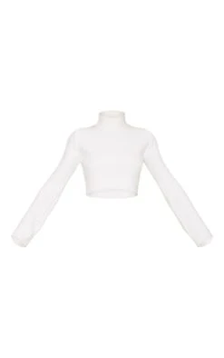 Prettylittlething White Towel Knit Super Soft Crop Sweater White -Prettylittlething 6ffbef8eaaee2d8b9853275d8cd8c7f112f4c370 cnf4801 5