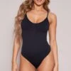 Prettylittlething Black Shapewear Solution Thong Body Black