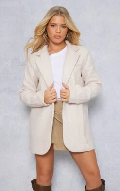 Prettylittlething Stone Double Breasted Boucle Borg Blazer Stone -Prettylittlething 76eb0597d0b84f56012f0473f8a0d8c4e5b1e0a6 cnf7625 3