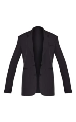 Prettylittlething Black Triple Button Shoulder Padded Oversized Blazer Black -Prettylittlething 774e49ef1fcf6f696e066203a2608fee52be468c cmu6593 5
