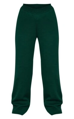 Prettylittlething Forest Green Knit Wide Leg Pants Forest Green -Prettylittlething 7805d6ca011dc390a0ad6018ce578e3c0ca435be cnb3737 5
