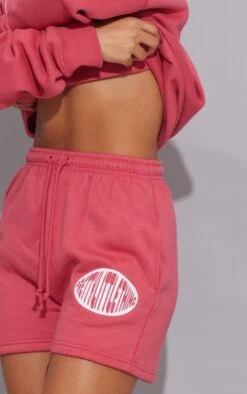 Dark Rose Prettylittlething Printed Sweat Short Dark Rose -Prettylittlething 78a589882436e8fbeaa8f5cea9e0055f9e6b66a7 cmw7077 5