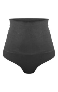 Prettylittlething Black Sculpted High Waisted Thong Black -Prettylittlething 7aa570e971d2af9da945e08be7965c3278f88db9 cnh2806 5