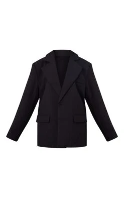 Prettylittlething Black Boxy Oversized Drop Shoulder Dad Blazer Black -Prettylittlething 7b5856e81f0f9f4642f38aa0c1fd7c234ac61c8e cnb0555 5