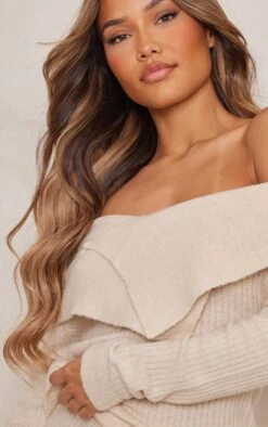 Prettylittlething Oatmeal Luxe Knit Fold Over Top Oatmeal -Prettylittlething 7f0878e376f1651d9d1902340be830900c2968e2 cne7496 4