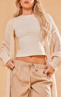 Prettylittlething Cream Extreme Chunky Knitted Slouchy Maxi Cardigan Cream -Prettylittlething 8004aa6669665e5ed91e8727f197083088b774d3 cng3199 4