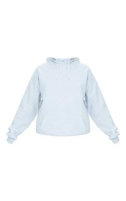PRETTYLITTLETHING Logo Ash Grey Est 2012 Oversized Fit Hoodie Ash Grey -Prettylittlething 806fb1cffd45795126f9e65148fcf57a2c2470d8 CMT8548 5
