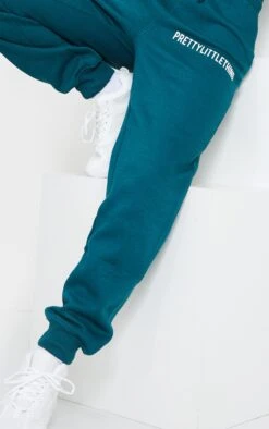 PRETTYLITTLETHING Teal Prettylittlething High Waist Cuffed Sweatpant Teal -Prettylittlething 818cd6c77d0b974cceacc038d5bb6522a2076a43 CMT8535 4