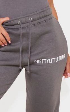 PRETTYLITTLETHING Charcoal Cuffed High Waisted Cuffed Sweatpants Charcoal -Prettylittlething 855dd08f1b7eaf03bda40577312cc611309f20bf cna7085 4
