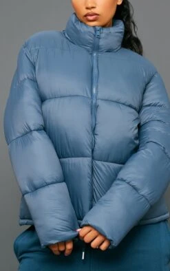 Prettylittlething Petrol Shell Quilted Cropped Puffer Coat Petrol -Prettylittlething 87972be0abc5352654aefc0fac6cdc5064f27d58 cnf8215 4