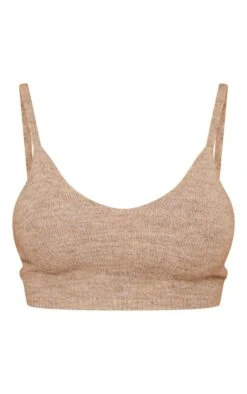 Prettylittlething Latte Marl Soft Knit Bralet Latte -Prettylittlething 89f6197864f24e7d343565686bee13deb874837d cnf0308 5
