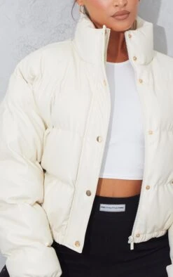 Prettylittlething Cream Faux Leather Elastic Hem Bubble Puffer Cream 8 Prettylittlething Cream Faux Leather Elastic Hem Bubble Puffer Cream -Prettylittlething 8b5f1fe107b555aecbae29b53fb2f02568f9c1b4 cms6011 4
