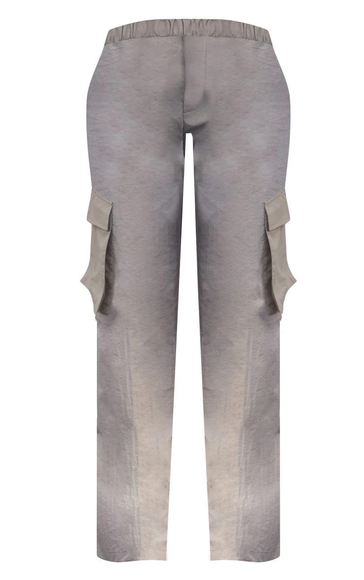 Prettylittlething Stone Textured Pocket Detail Straight Leg Pants Stone 5 Prettylittlething Stone Textured Pocket Detail Straight Leg Pants Stone - Image 5