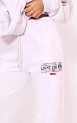Prettylittlething Ash Grey Oversized Lucky Girl Era Print Cuffed Sweatpants Ash Grey -Prettylittlething 8c3ce21e1cbaaca524fbc6d42de27ec5a50e17f5 cng9749 4