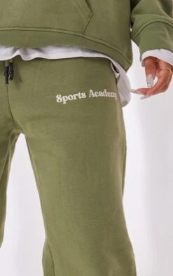 Prettylittlething Premium Khaki Sports Academy Puff Print Oversized Sweatpants Khaki -Prettylittlething 8cc926e9d6cd36a2e22e8baee5002103636b8f11 cna0579 4