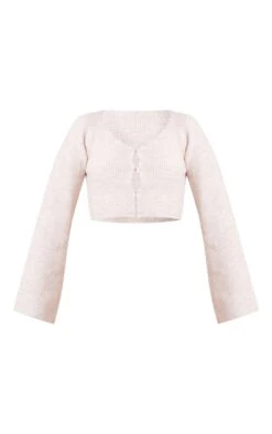 Prettylittlething Sand Hook & Eye Tie Back Knitted Crop Sweater Sand -Prettylittlething 8e2777ab34cc07031dce6dd50b801f6505587e96 cnf4779 5