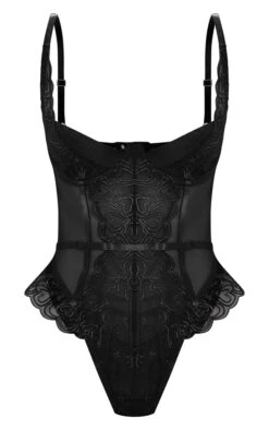 Prettylittlething Black Heart Embroidered Lace Body Black -Prettylittlething 9046ae48b43e402239e0d32d3c9bc1ed4efd8488 cmz9415 5