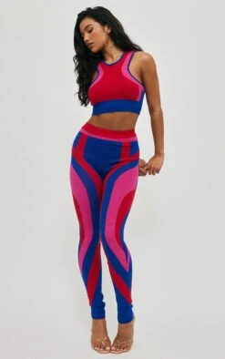 Prettylittlething Red Color Block Racer Neck Knit Top Red -Prettylittlething 90c2e5c70fe9c0c58f8a6347fbe8428d168115f6 cnb8408 3