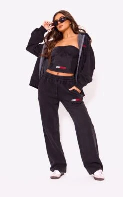 PRETTYLITTLETHING Washed Black Rib Panel Bandeau Corset Top Ash Grey -Prettylittlething 9145750bf31d18bacad4ce1f1b2ee203f00d85b4 cng6048 3