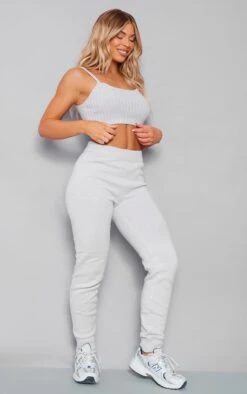 Prettylittlething Grey Marl Knitted Bralet Grey -Prettylittlething 9c626c5508d721174697a4bd669dc226a941e767 cnf4830 3