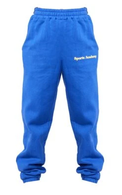 Prettylittlething Premium Royal Blue Sports Academy Puff Print Oversized Sweatpants Blue -Prettylittlething 9c82b428933b70ee0388e27ef483eccf367e3a97 cmy0834 5