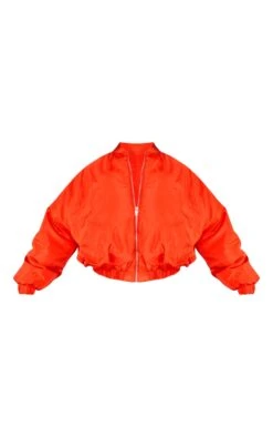 Prettylittlething Red Oversized Bomber Jacket Red -Prettylittlething 9d6dc92f8ca3b963e4e6cd766ff9685a05d9e8cc cnh4325 5