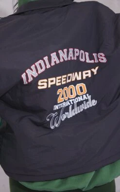 Prettylittlething Green Oversized Graphic Zipped Racer Bomber Jacket Green -Prettylittlething 9e55ac24d90e4945e2c4183d3de43f049d552d91 cnb5034 4