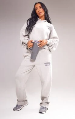 Prettylittlething Grey Premium Tonal Print Panelled Straight Leg Sweatpants Grey -Prettylittlething a1095bf35c3a61f6b09cf7e029de9588ec17a9de cnf8436 4