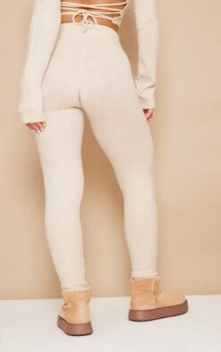 Prettylittlething Oatmeal Luxe Knit Leggings Oatmeal -Prettylittlething a545b96f919bdf44efa3872129cbd3f7e1a54f1b cne7534 3