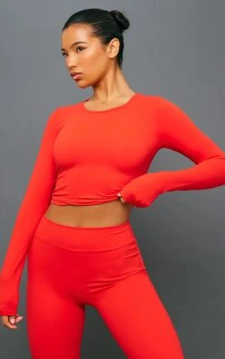 Prettylittlething Cherry Red Contour Sculpt Leggings Cherry Red -Prettylittlething a66451d50eb1c74ccc20e9d68ca5f3adb68bd836 cng5275 4