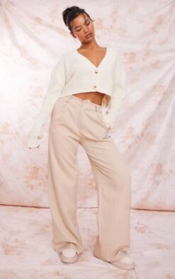 Prettylittlething Cream Button Up Cropped Knit Cardi Cream -Prettylittlething a6a098c59500e62e955da57e7987655f5204ed50 cnf0323 3