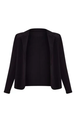 Prettylittlething Black Woven Oversized Button Blazer Black -Prettylittlething a7c62dcca17583b2b1ff751d21a50e3357d4e9a0 cmw6932 5