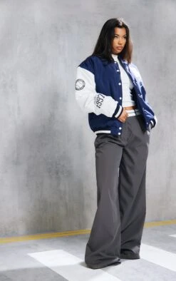 Prettylittlething Navy Ny Graphic Bomber Jacket Navy -Prettylittlething a800366ea2ac2b4349eca0d210b5f09254b834bd cnc9001 3