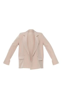 Prettylittlething Stone Double Breasted Oversized Boxy Fit Blazer Stone -Prettylittlething a81530c5a74efc94ad4be880a1f39bf6f7c533fb cmq1841 5